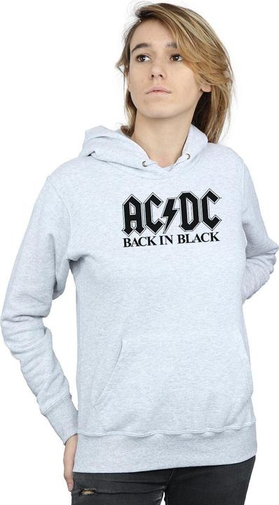Immagine prodotto AC/DC Back in Black Logo Felpa con Cappuccio Donna (L)