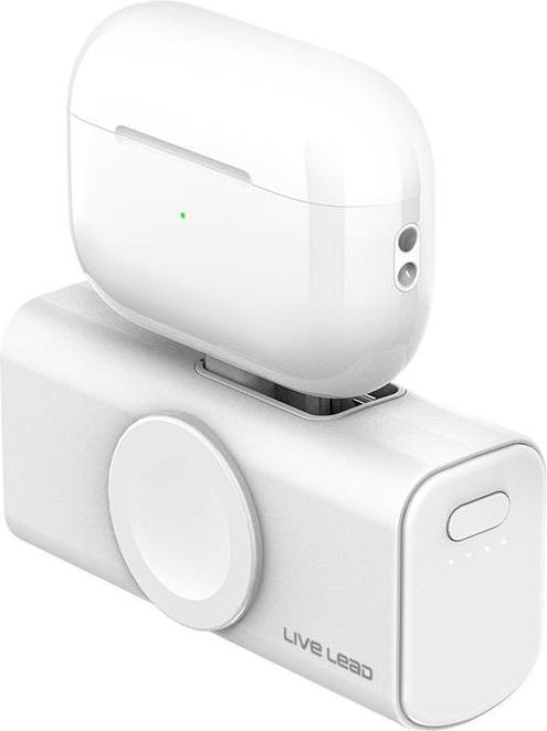 Produktbild Live Lead 4 in 1 Powerbank - Weiss (5000 mAh, 12 W)
