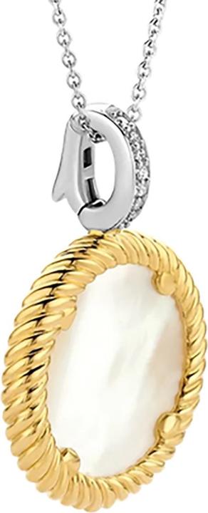 Immagine prodotto Ti Sento Milano Collana con ciondolo in madreperla bicolore placcato oro 6784MW (Argento 925, 45 cm)