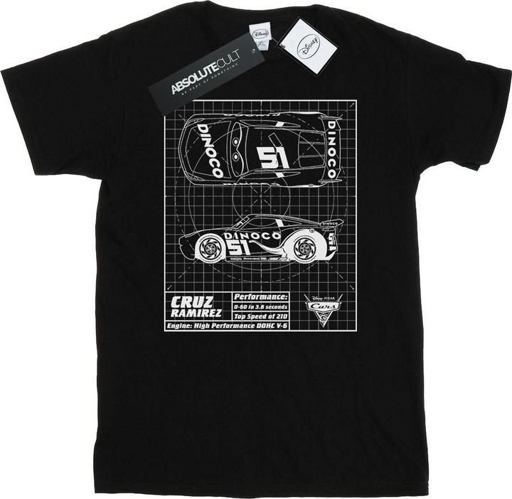 Disney Cars Cruz Ramirez Blueprint TShirt (3XL)