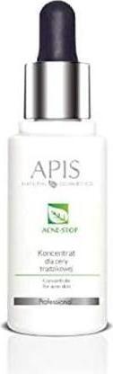 Productafbeelding Apis Natural Cosmetics Apis Acne-Stop Concentraat Voor Acne Huid Reguleert Talgafscheiding 30Ml (30 ml)