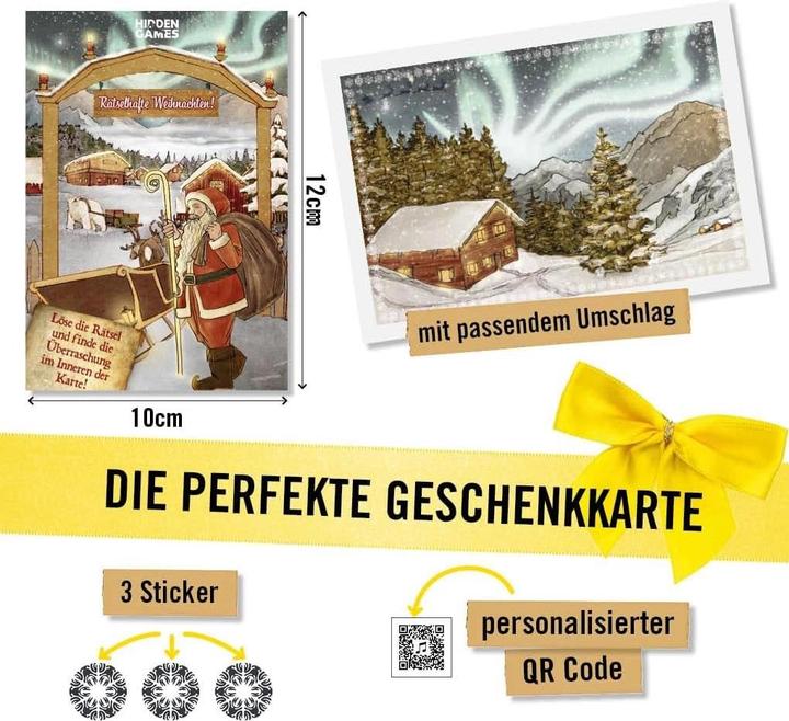 Produktbild Hidden Games HIDKART2 - : Rätselhafte Weihnachten Rätselkarte (DE) (Deutsch)