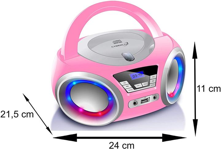 Image du produit Cyberlux Lecteur CD avec éclairage LED