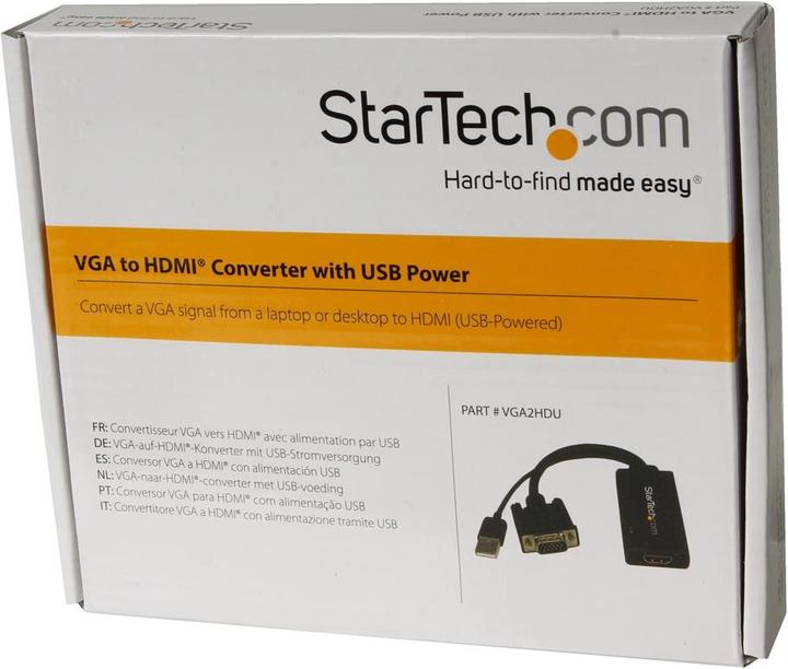 Immagine prodotto StarTech Adattatore Da VGA A HDMI Con Audio (Analogico -> Digitale)