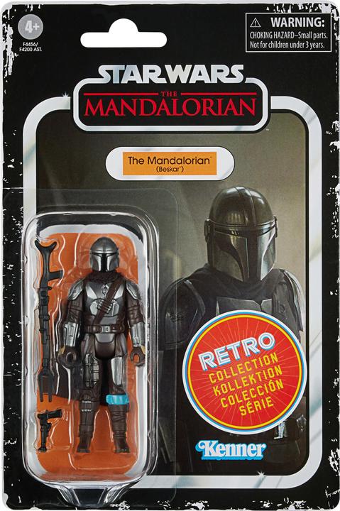 Image du produit Hasbro Retro-Kollektion Der Mandalorianer (Beskar) 9,5 cm grosse Star Wars: The Mandalorian Fig...
