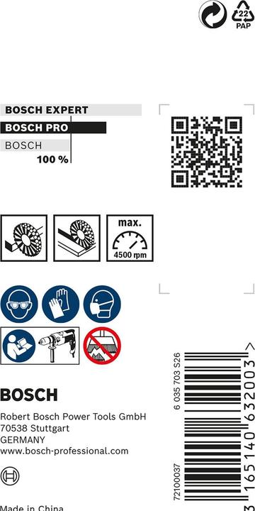 Image du produit Bosch Professional Zubehör Brosse circulaire PRO Stainless Steel clean, tige droite, 50 x 0,2 mm