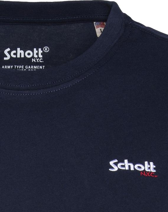Produktbild Schott T-Shirt TSLOGOCASUAL Kurzarmshirt mit Front-Print (XL)