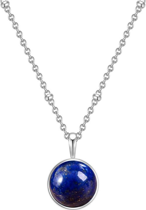 Actual product image Glanzstücke München Ladies sterling silver lapis lazuli silver 40.0 cm base chain + 5.0 cm extension - 11034 (Sterling Silver, 40 - 45 cm)