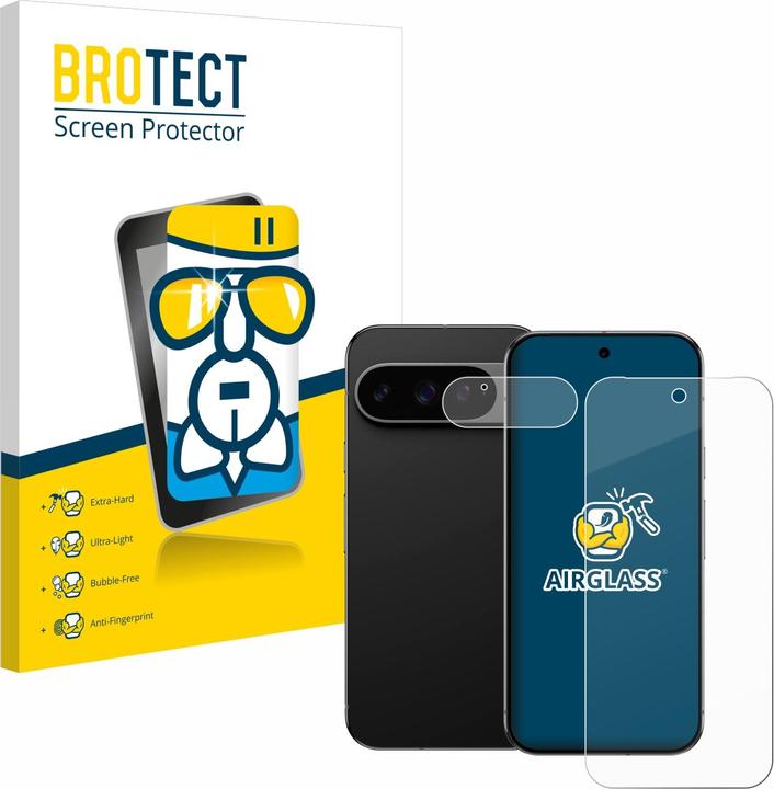 Produktbild BROTECT Schutzglas Schutzfolie Glas Folie Displayschutz klar (1 Stück, Google Pixel 9 Pro)