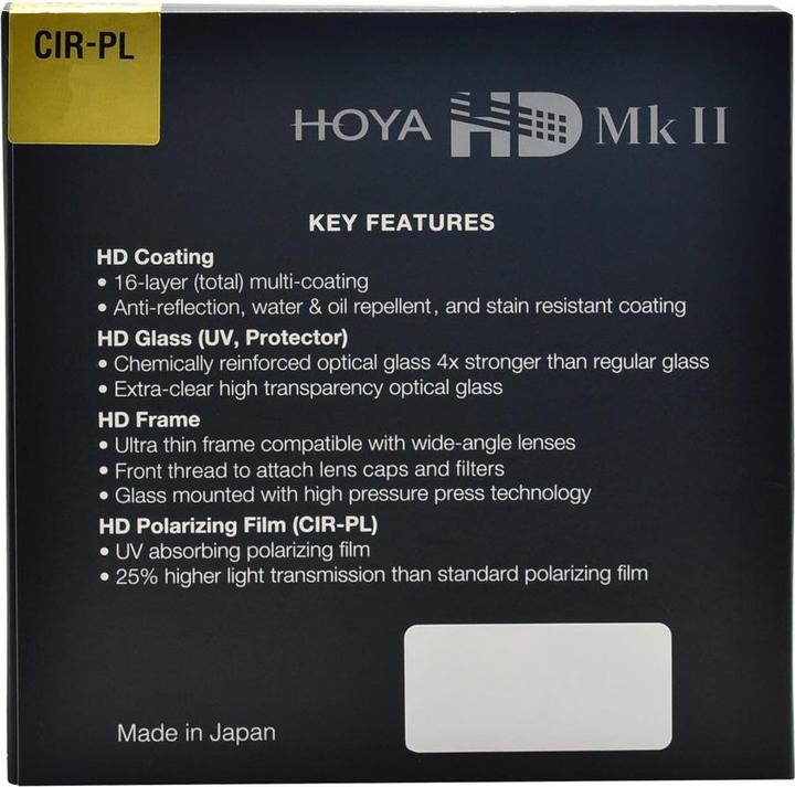 Produktbild Hoya HD Mk II CIR-PL Filter (58 mm, Polarisationsfilter, 58 mm)