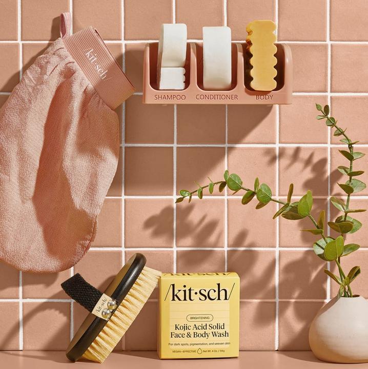 Actual product image Kitsch Kojic acid face and body bar with turmeric