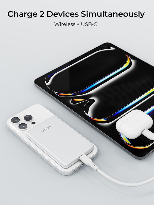 Produktbild Aukey MAG FUSION SLIM - Powerbank (5000 mAh, 18 W, 18 Wh)