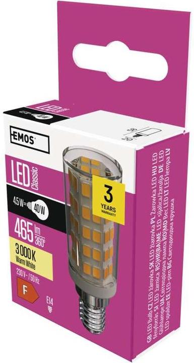 Produktbild Emos LED Lampe für Dunstabzugshaube (E14, 4.50 W, 465 lm, 1 x, F)