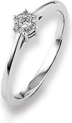 Natsumi Schmuck Diamantring Weissgold 18K/750 0.04 ct G si