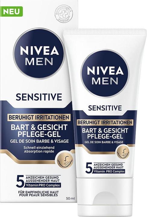 Image du produit NIVEA MEN Gel de soin Sensitive Barbe & Visage (50 ml)