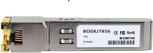 Image du produit BlueOptics Compatible Extreme Networks AA1403043-E6 BO08J78S6 SFP+ Transceiver, Copper RJ45, 10GBASE-T, 30 Me