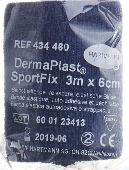Actual product image DermaPlast SportFix 6cmx4m blau