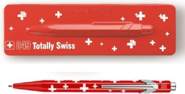 Actual product image Caran d'Ache 849 Totally Swiss mit Etui (White, Red, 1 x)