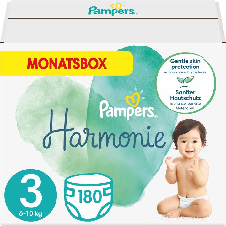 Produktbild Pampers Harmonie ALT (Gr. 3, Monatsbox, 180 Stück)