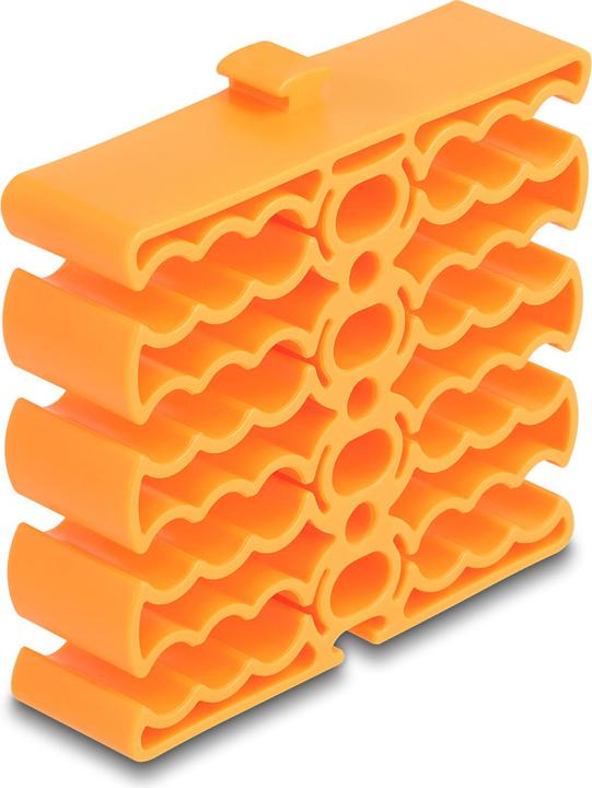 Immagine prodotto Delock Organizzatore di cavi con 24 ingressi per cavi arancione