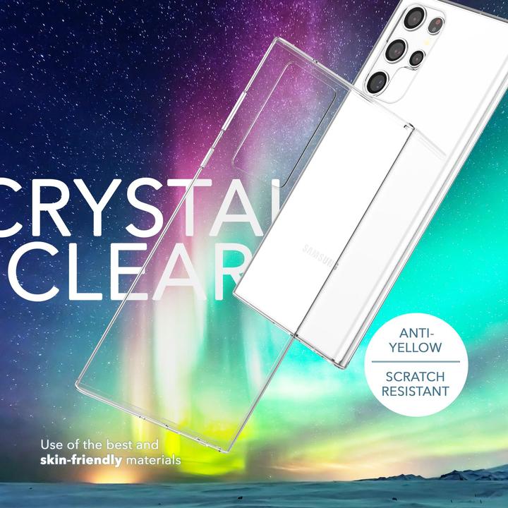Produktbild Nalia Klare Harte Hülle mit 2x Display- & Kameraschutz (Samsung Galaxy S23 Ultra)