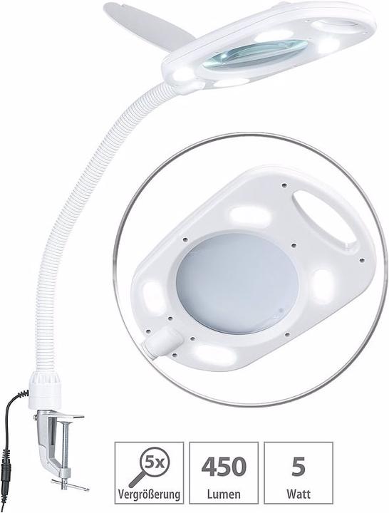 Image du produit Lunartec Lampe loupe LED en verre (450 lm)