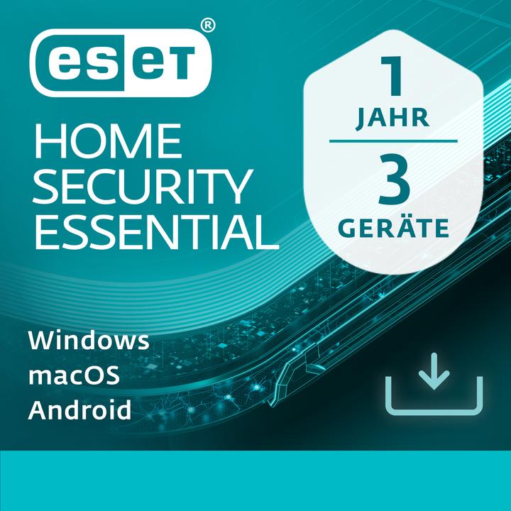 Produktbild ESET Home Security Essential 3U1Y Download Code (1 User, 3 Geräte/User, 12 Monate)