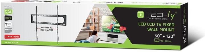 Actual product image Techly TV wall mount 60-120 LED/LCD 120kg slim 35mm (Wall, 120", 120 kg)