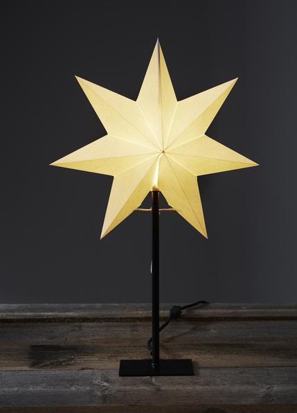 Actual product image Star Trading Paper star on base FROZEN white 34x55cm 1 LED E14