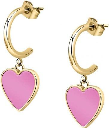 Morellato Romantic semicircular earrings with hearts SAVA04