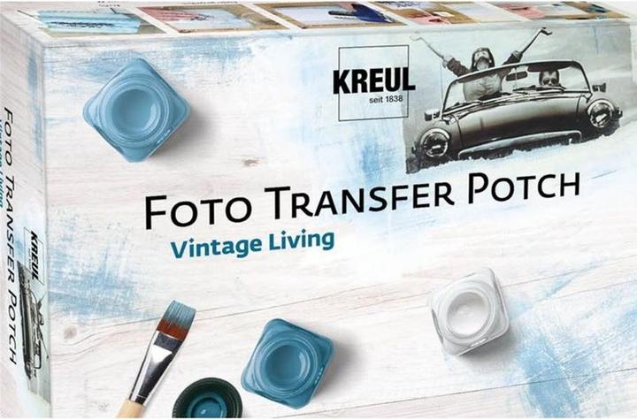 Produktbild Kreul Foto Transfer POTCH, Set "Vintage Living" (Blau, Transparent, 20 ml)