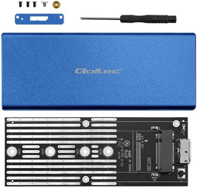 Produktbild Qoltec Aluminium-Gehäuse (M.2 2242)