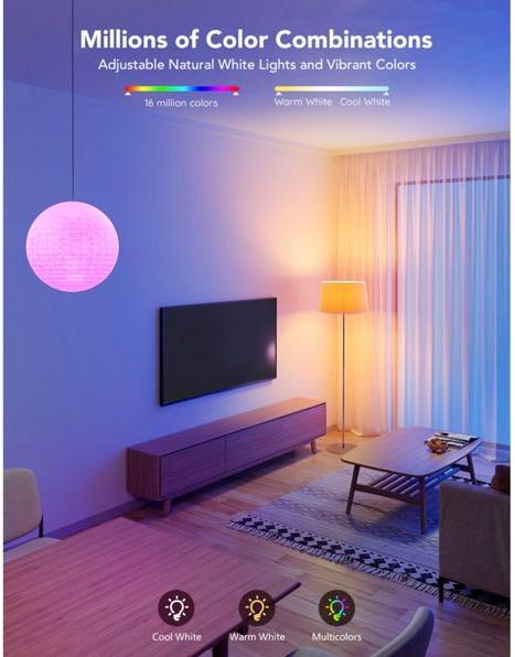 Produktbild Govee Smart Light Bulb (E27, 9 W, 1200 lm, 1 x, F)