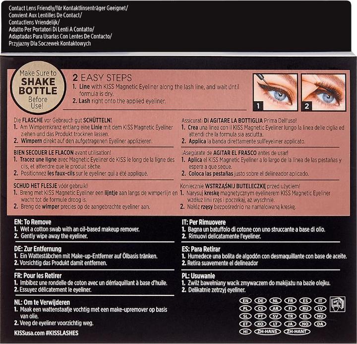 KISS My Face - Magnetic Lashes Double Strength - Magnetic Eyelashes 01 Charm (Künstliche Wimpern)