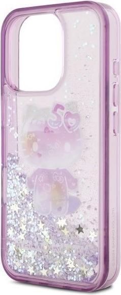 Immagine prodotto Hello Kitty HKHCP16XL50PPU Custodia rigida per iPhone 16 Pro Max 6.9" viola/viola Liquid Glitter 50TH Ann (Apple iPhone 16 Pro Max)