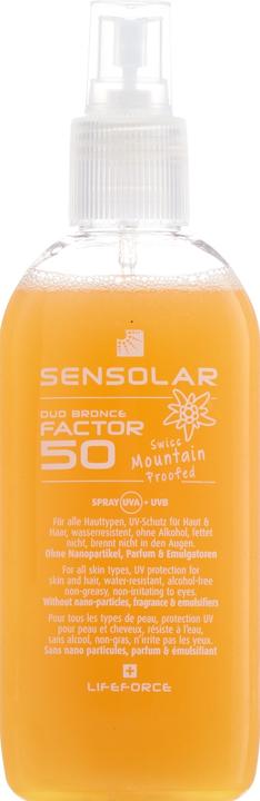 Sensolar Sun protection (Sun spray, SPF 50, 200 ml, 226 g)