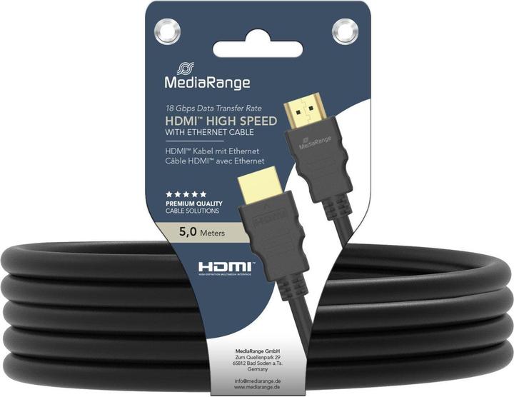 Productafbeelding MediaRange HDMI – HDMI (5 m, HDMI)