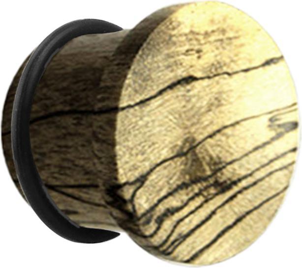 Star Piercing Flared Plug aus Tamarind Holz mit O-Ring (ohne Messing, Organisch)