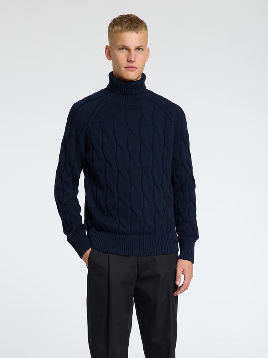Actual product image Selected Homme Slhcallo Ls Knit Relaxed Cable Roll Neck (XXL)
