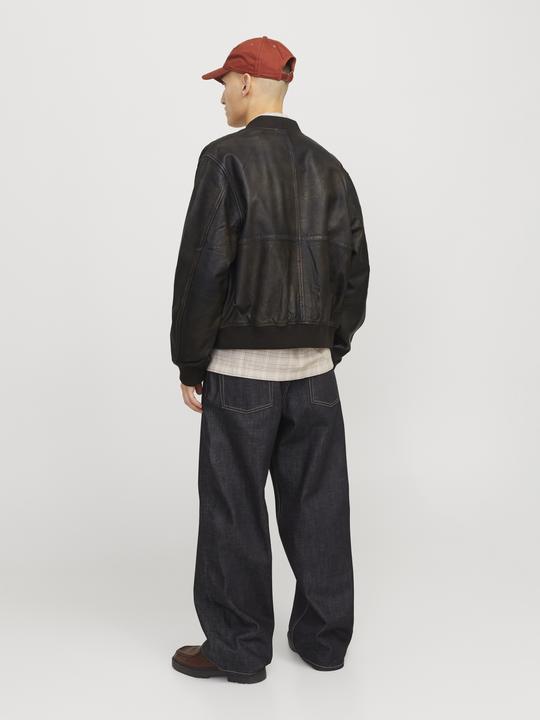 Actual product image Jack & Jones Joraustin Leather Bomber Jkt Styd Aw24 (M)