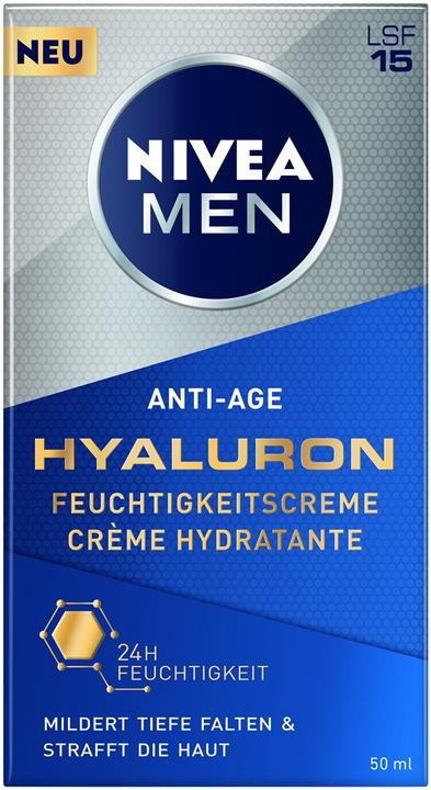 Produktbild NIVEA MEN Anti-Age Hyaluron (50 ml, 24h Creme, SPF 15)
