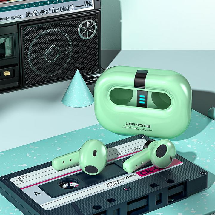 Actual product image Wekome Wireless headphones Bluetooth V5.2 TWS Gree (3.50 h, Wireless)