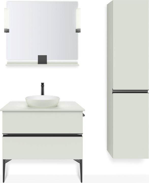 Actual product image Duravit Sivida washbasin set, round, 400x400mm, incl. console 880x500mm