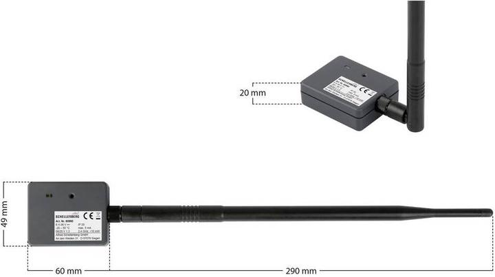 Actual product image Schellenberg Smartphone Garage Door Opener