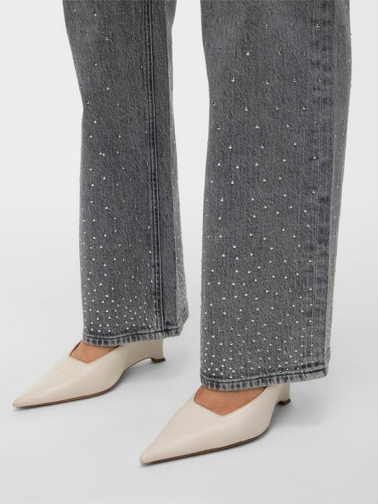 Actual product image Vero Moda VMTESSA Hohe Taille Weiter Beinschnitt Jeans Weit geschnitten (W28/L32)