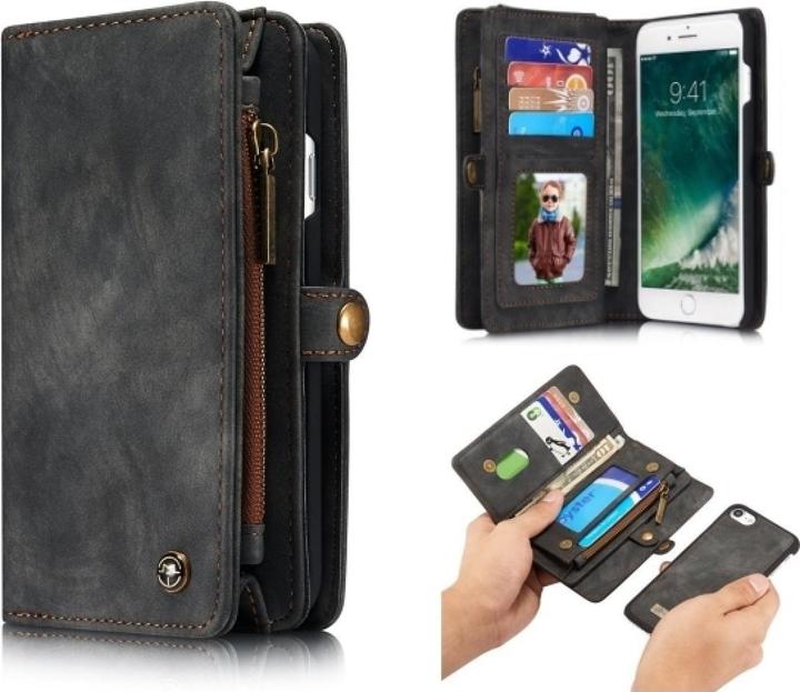 Immagine prodotto Caseme Custodia per carte di credito a portafoglio in vera pelle per Apple iPhone 8 (Apple iPhone 8)