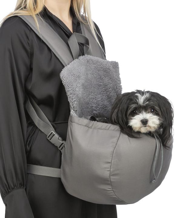 Produktbild Trixie Fronttasche Molly, 25 × 38 × 17 cm, Grau (Hund, Reflektoren)