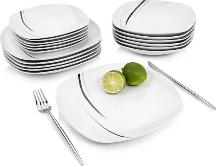 Sänger Geschirr Bilgola Black Lines (18 Piece)