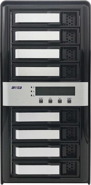 Actual product image Areca ARC-8050T3U-8 - Tower - ROC - Black