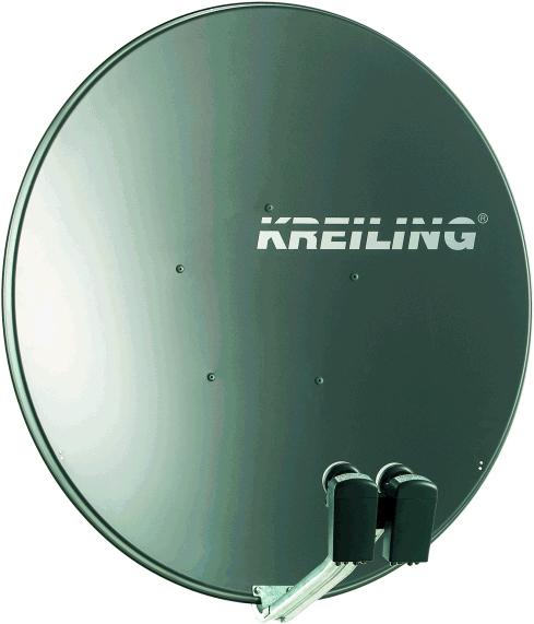 Kreiling KR AE 100 MULTI - 12.75 GHz - 40.9 dBi - Gray - Galvanized steel (Flat antenna, 40.90 dB, UKW / MW / LW)